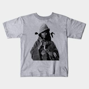 Erykah Badu Pencil Art Kids T-Shirt